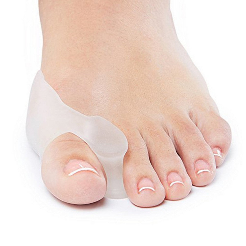 2 Pairs of Silicone Bunion Toe Correctors Pad Toe Separators Bunion Cushion Protector for Overlapping Toes