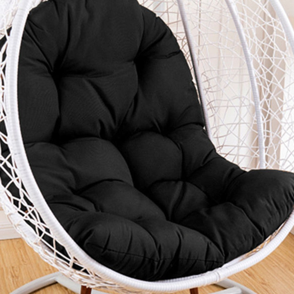 Hanging Egg Chair Cushion Black Swing Chair Seat Cushion Hammock Chair Cushion Hanging Basket Seat Pad