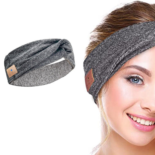 Bluetooth Sleep Headphones Headband Wireless Earphones Sports Headband Sleep Eye Mask Grey