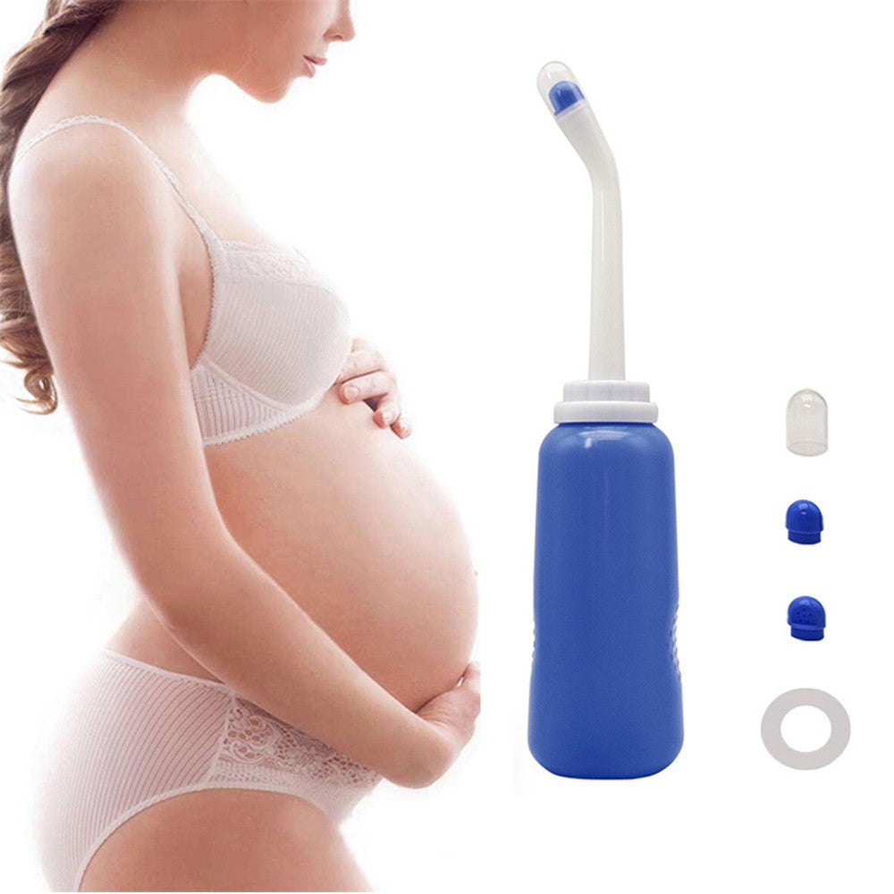 1 X 500ml Portable Handheld Bidet Sprayer Set Peri Bottle for Postpartum Perineal Care and Recovery