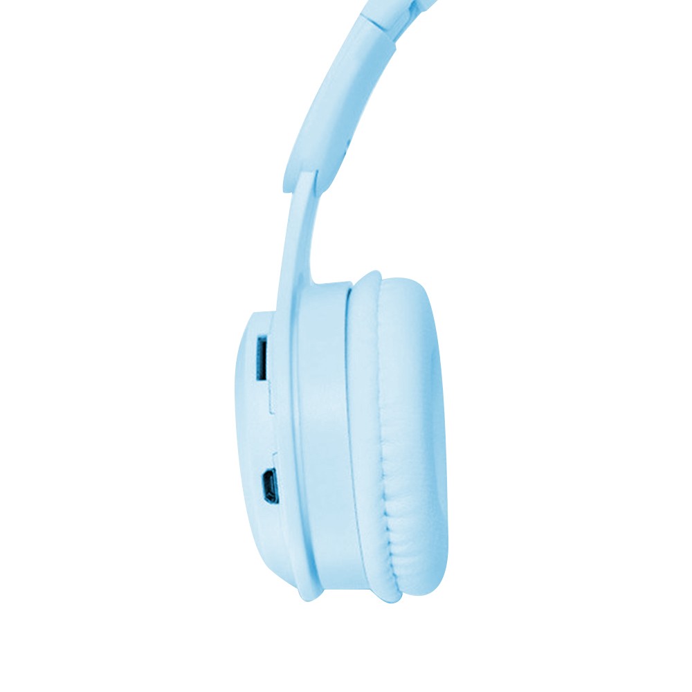 Y08 Wireless Bluetooth 5.0 Headphones with Microphone Foldable Headset Stereo Over Ear Headphone Blue