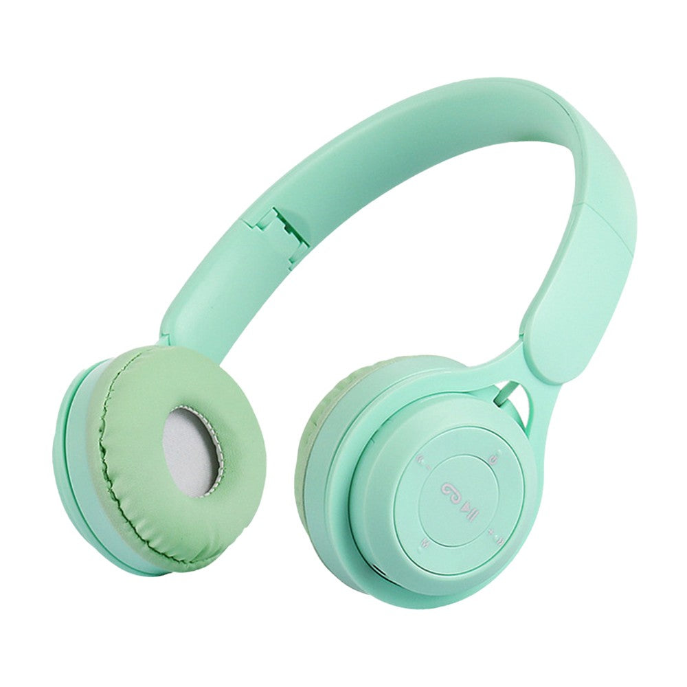 Y08 Wireless Bluetooth 5.0 Headphones with Microphone Foldable Headset Stereo Over Ear Headphone Green