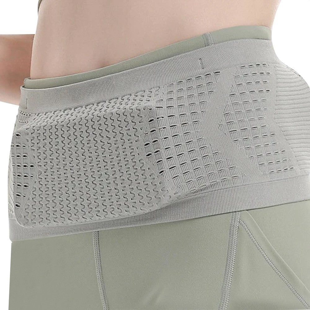 Invisible Running Fanny Pack Running Waist Bag Slim Running Belt Grey L