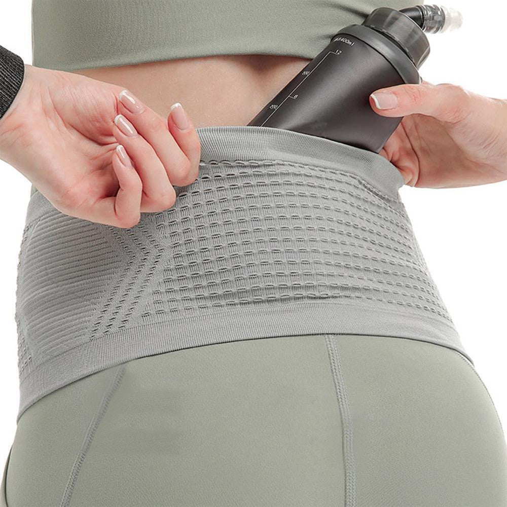 Invisible Running Fanny Pack Running Waist Bag Slim Running Belt Grey L