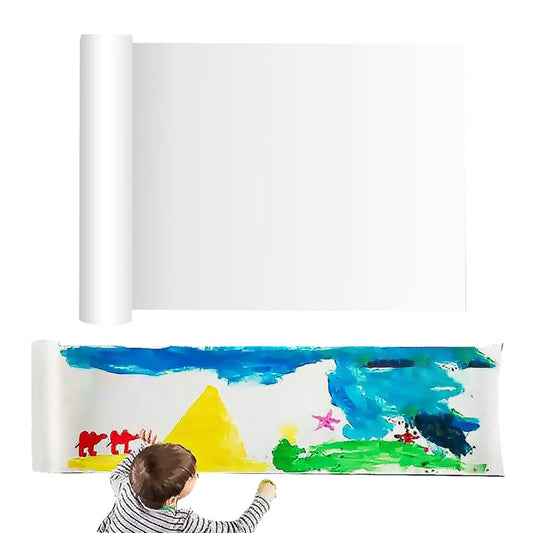 1 Roll of 5m DIY White Canvas Painting Cloth Graffiti Tent Cloth Painting Supplies