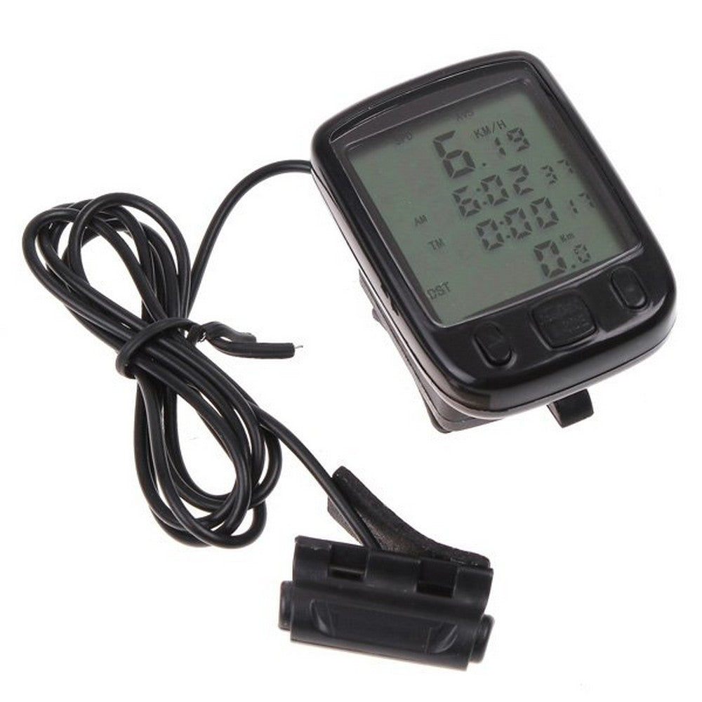 24 Functions Waterproof LCD Cycling Bike Bicycle Computer Odometer Speedometer