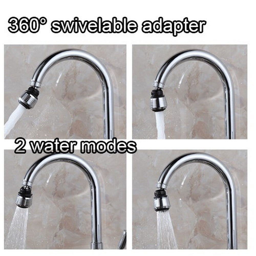 4 Pack of 360 Degrees Swivelable Water-Saving Faucet Adapter