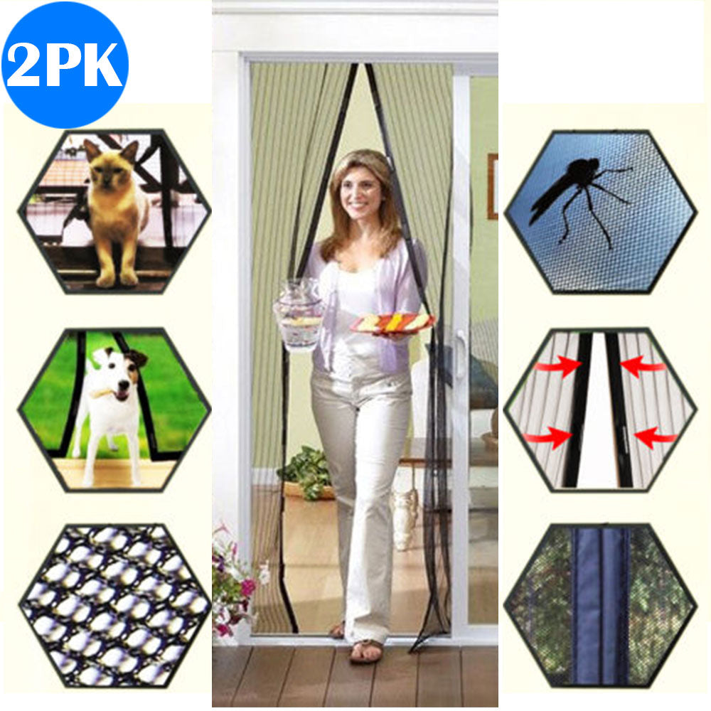 2PK Magnetic Anti-mosquito Door Curtains