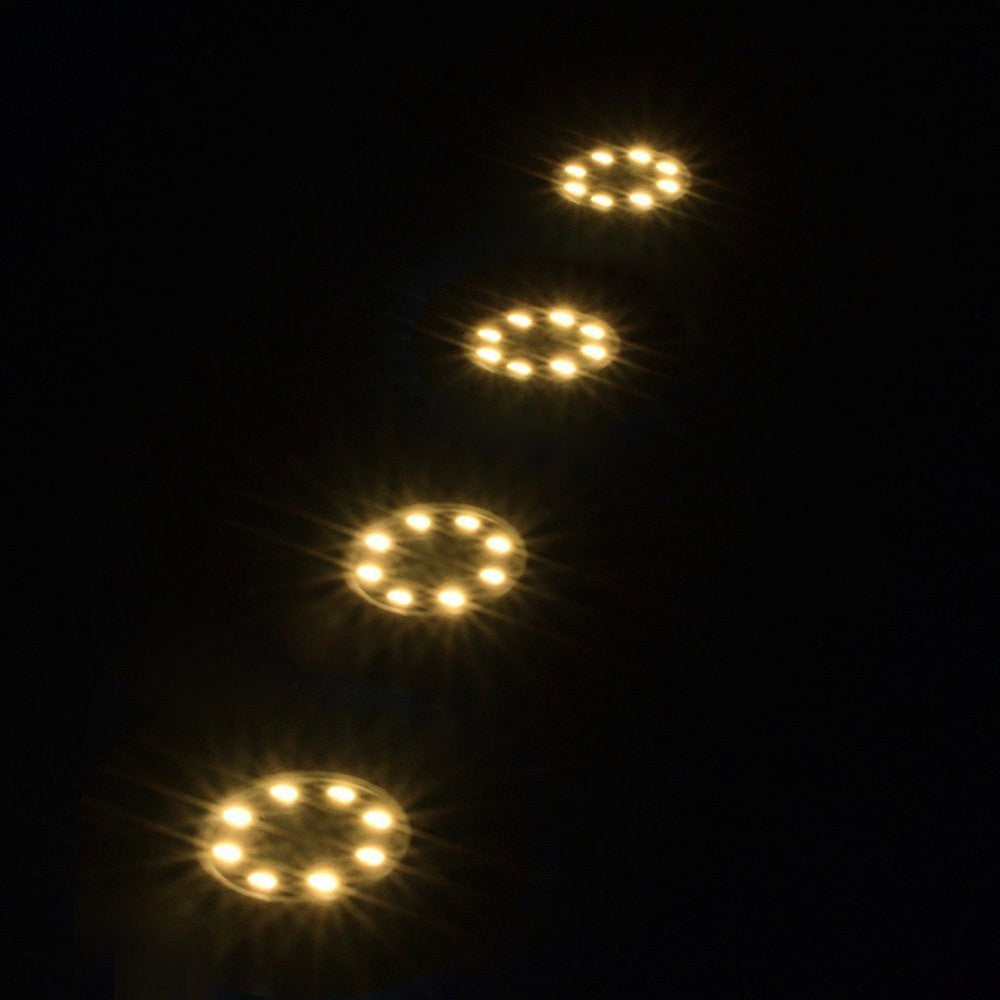 4Pack Super Bright 8-LED Solar Powered Waterproof Sensor Inground Lights