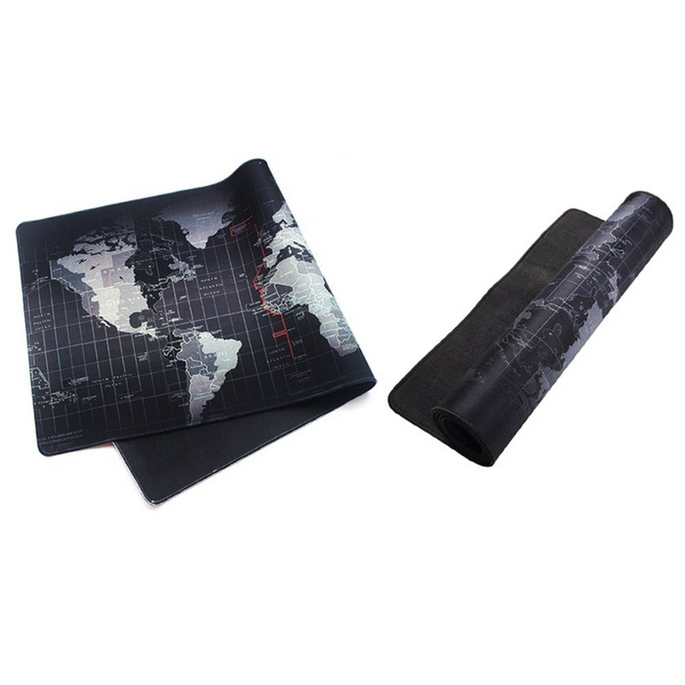 2 Pack 400*900*2mm Large World Map Mouse Mat Pad