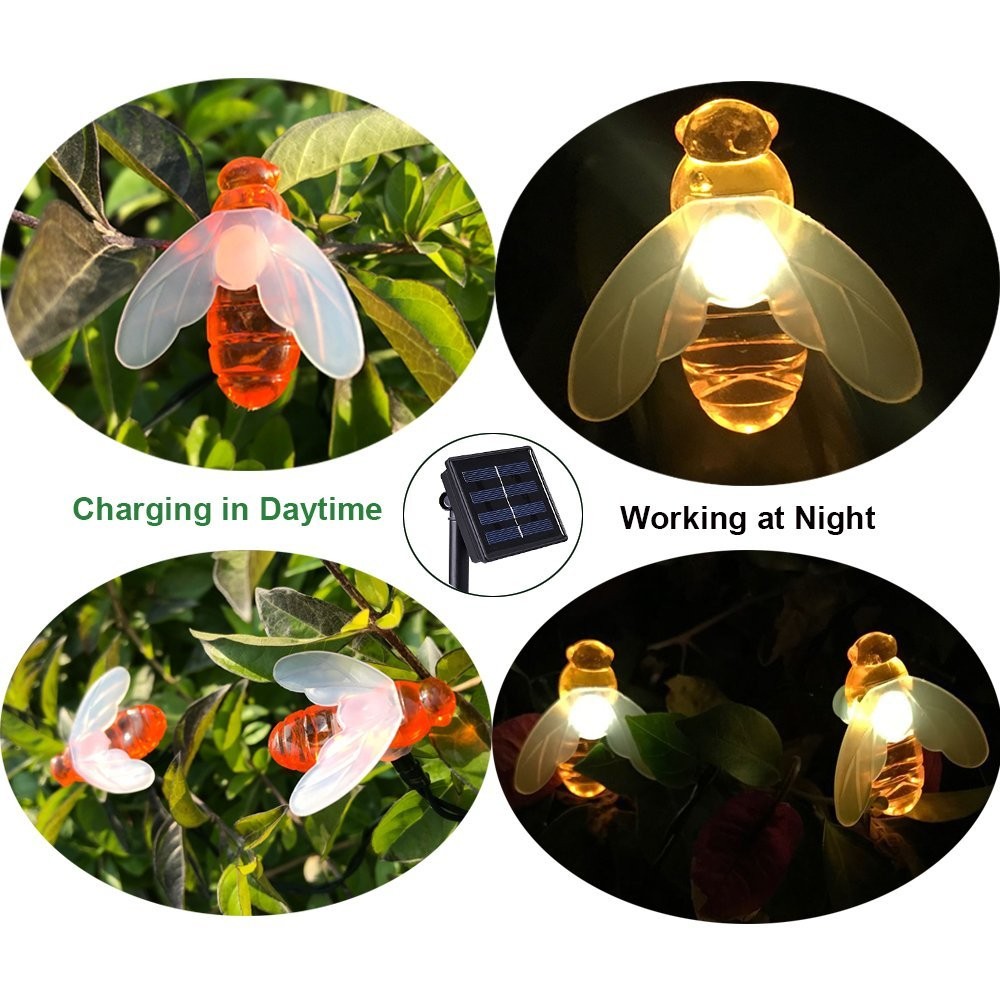 Waterproof 20LED Cute Honeybee Solar Lights