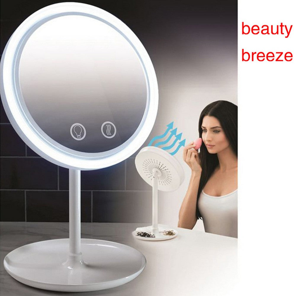 5 in 1 Touch Sensor LED Mirror Built in Fan