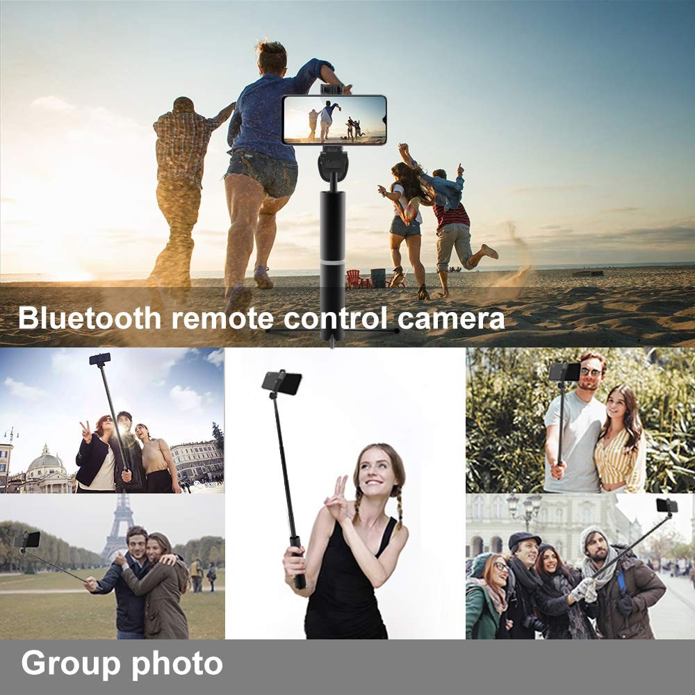 Wireless Remote Bluetooth Selfie Stick with Tripod Stand