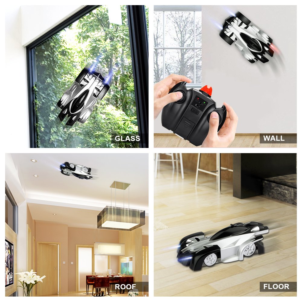 Kids Remote Control Rechargeable Wall Climbing Vehicle Car Toys