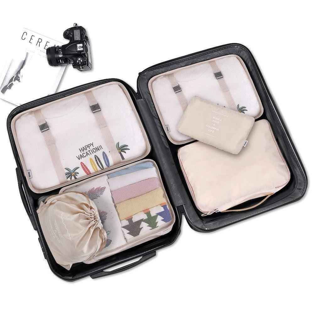 8PCS Travel Luggage Packing Cubes Organizers Set Navy