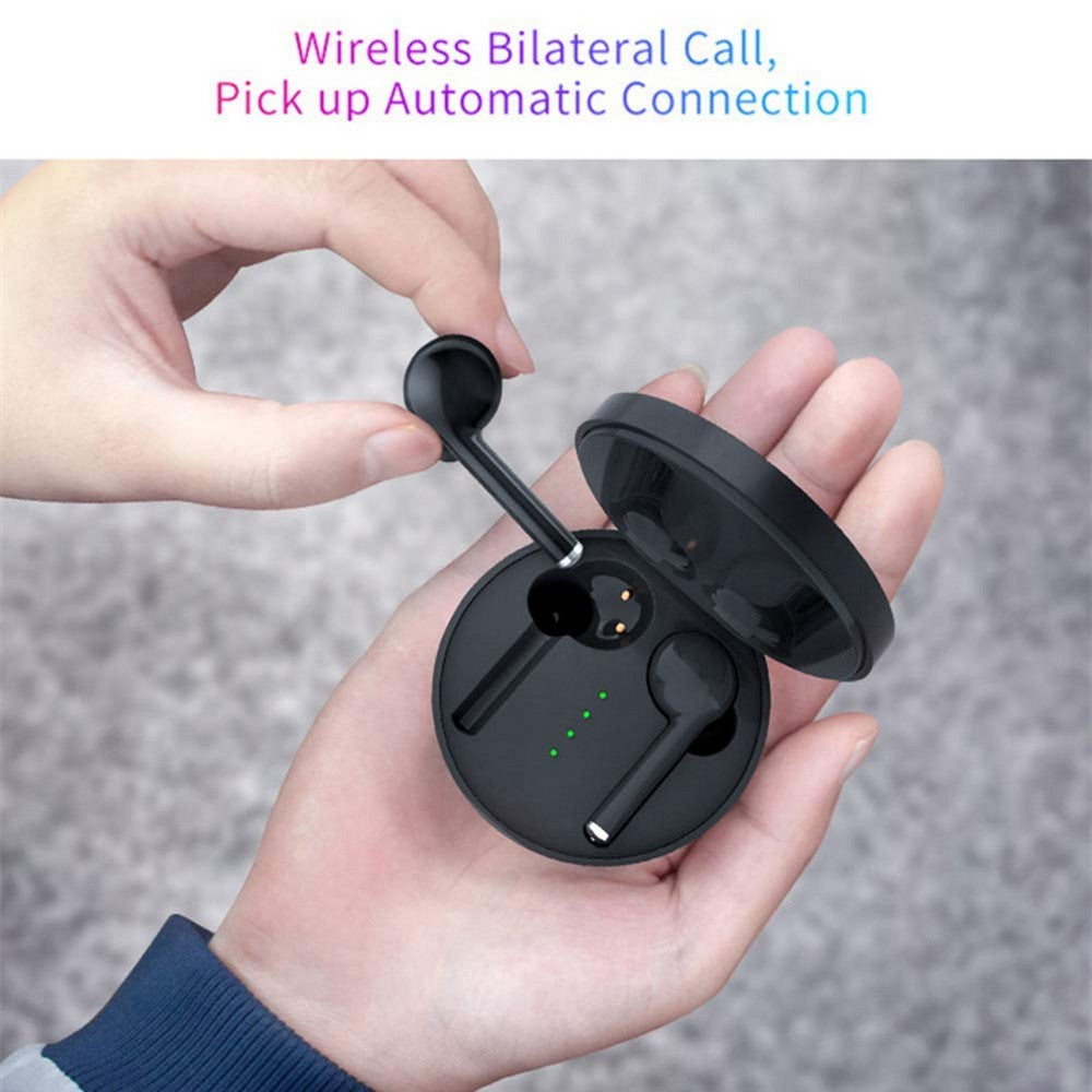 Wireless Bluetooth 5.0 Stereo Earbuds with Built In Microphone and Charging Box