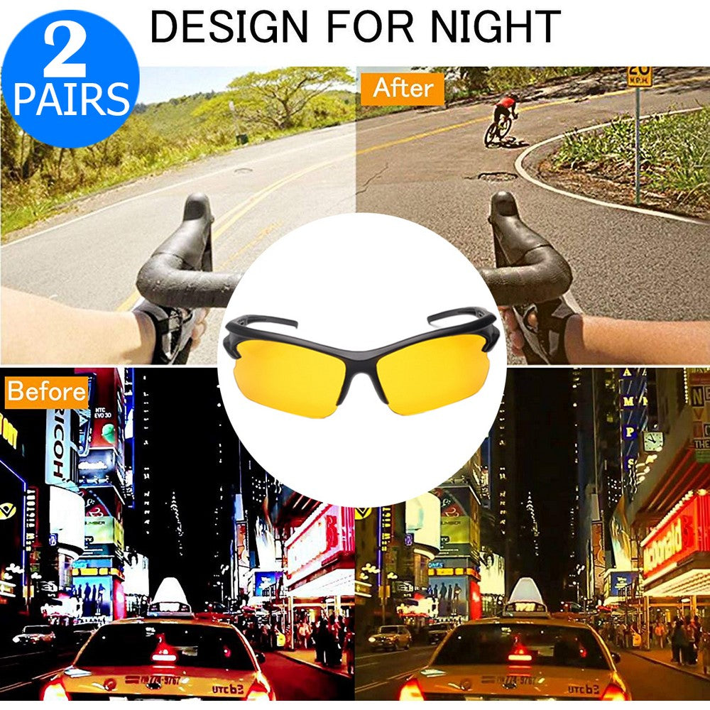 2 X Car Night Vision Glasses for Men and Women