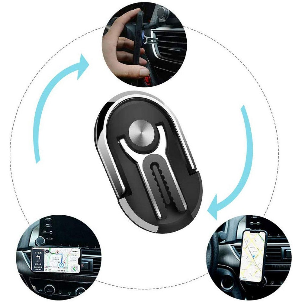 3 Pack 360 Degree Rotation Multipurpose Car Mobile Phone Holders with Phone Ring Holder