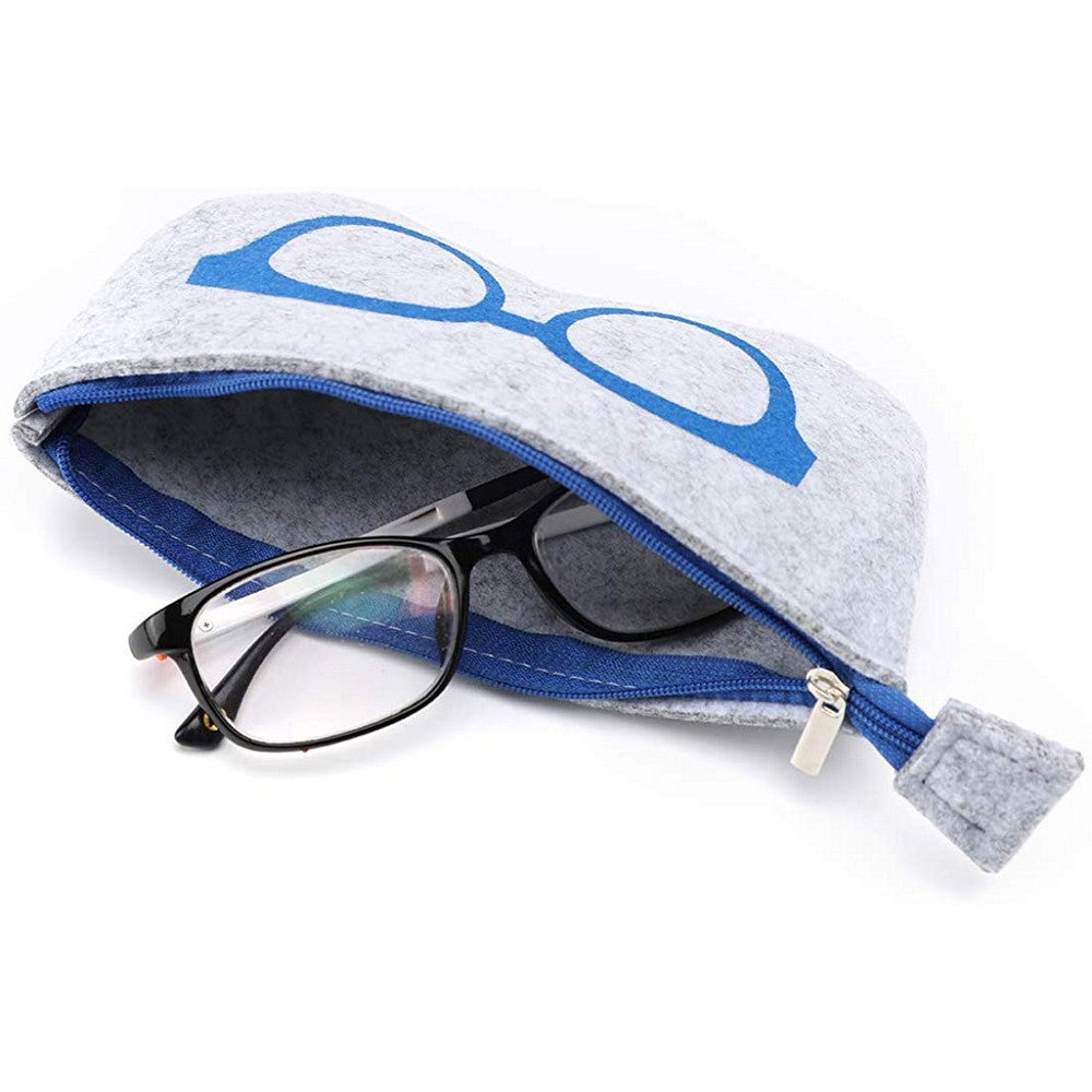 2 Pack Portable Eyeglasses Bags Cosmetic Storage Pouches Same Colour