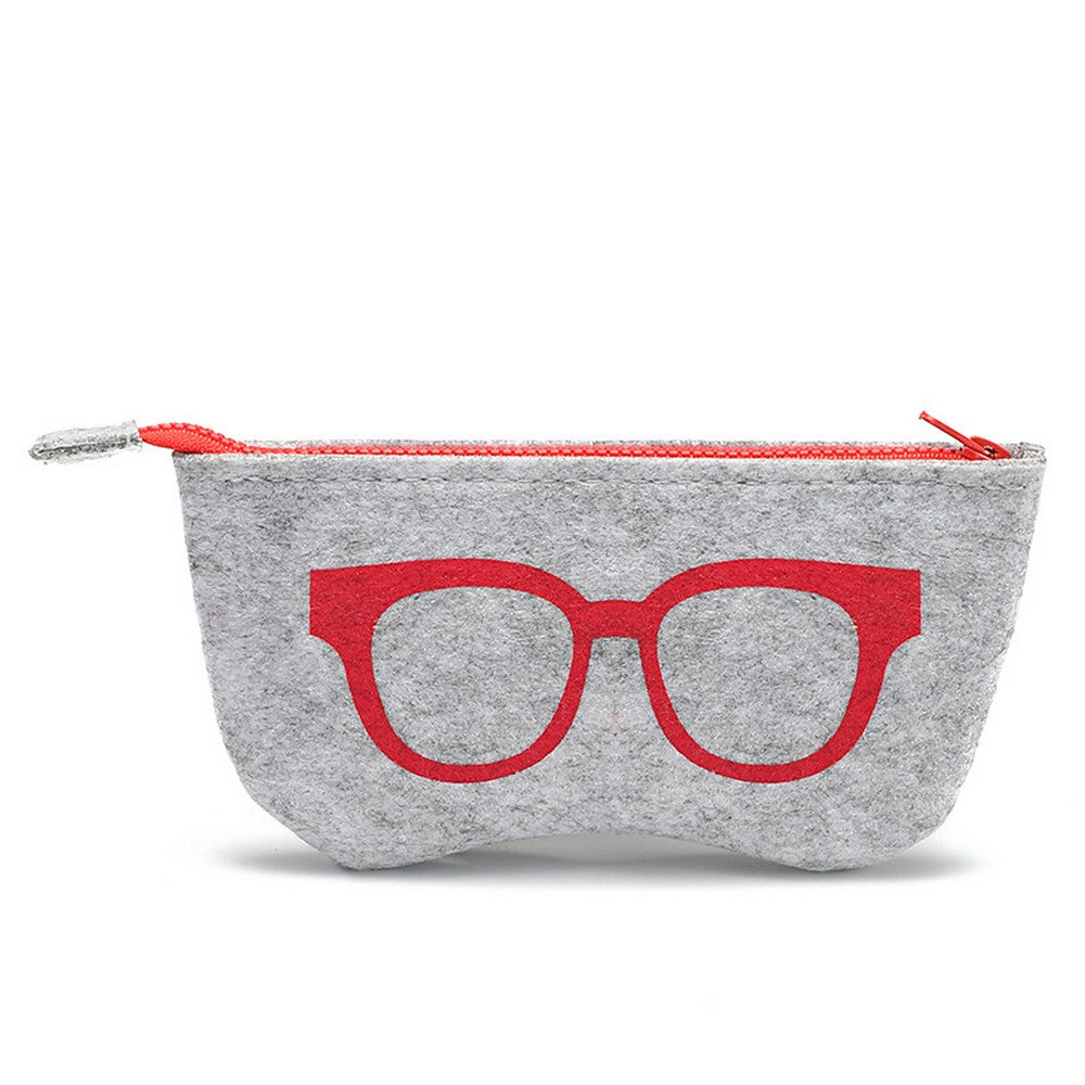 2 Pack Portable Eyeglasses Bags Cosmetic Storage Pouches Same Colour